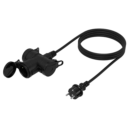 Verlengsnoer 3×1,5mm² – 3 stopcontacten – 10 meter