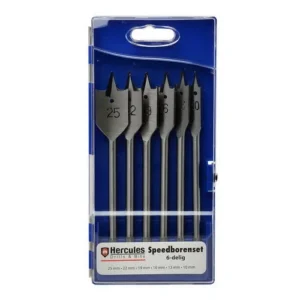 6-delige speedborenset 10-13-16-19-22-25mm