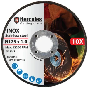 10x doorslijpschijven 125mm staal